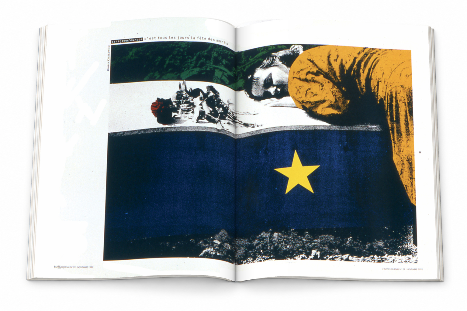 Double page L’Autre Journal — Sarajevo / Europe